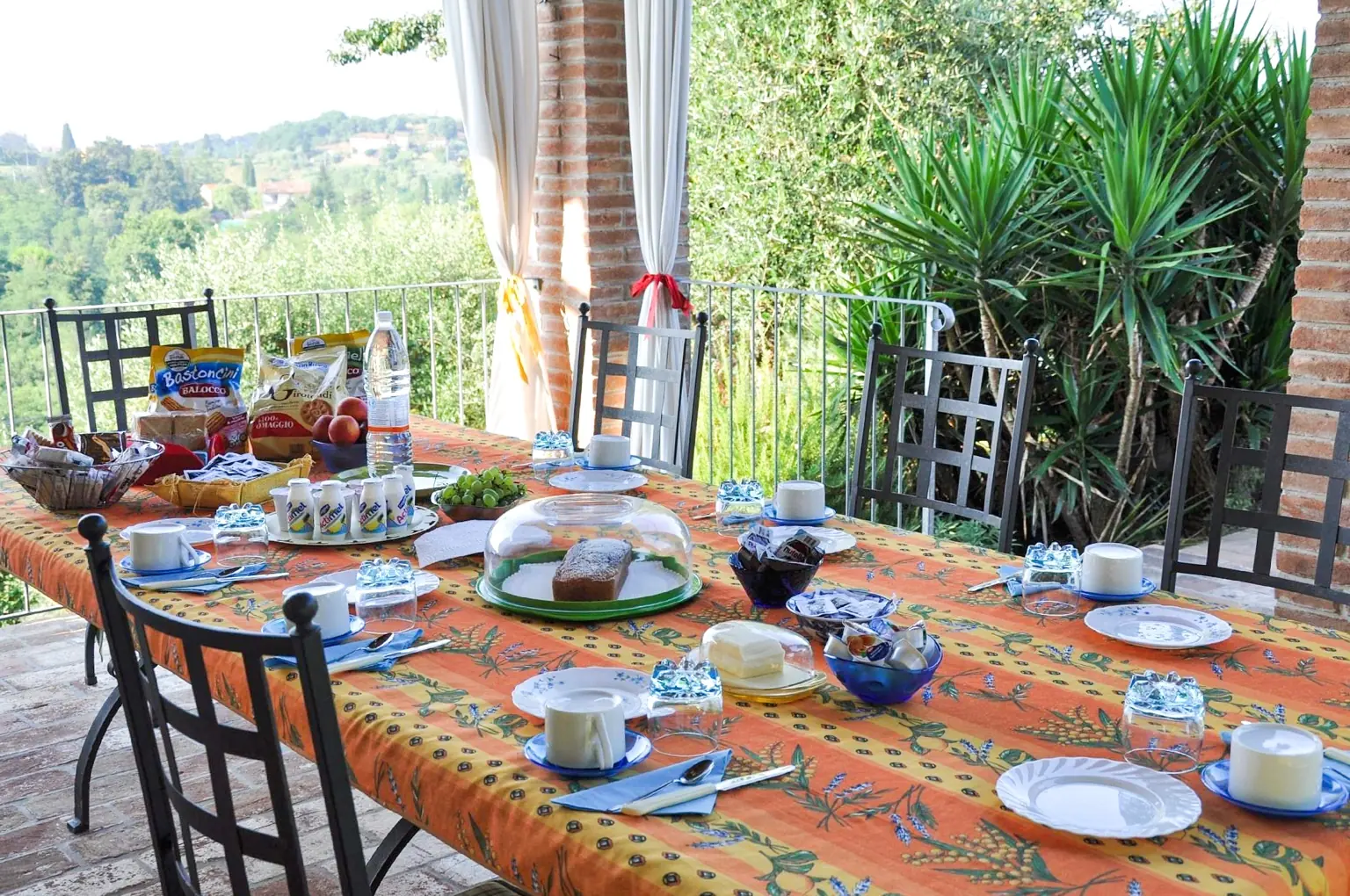 La colazione sotto la veranda